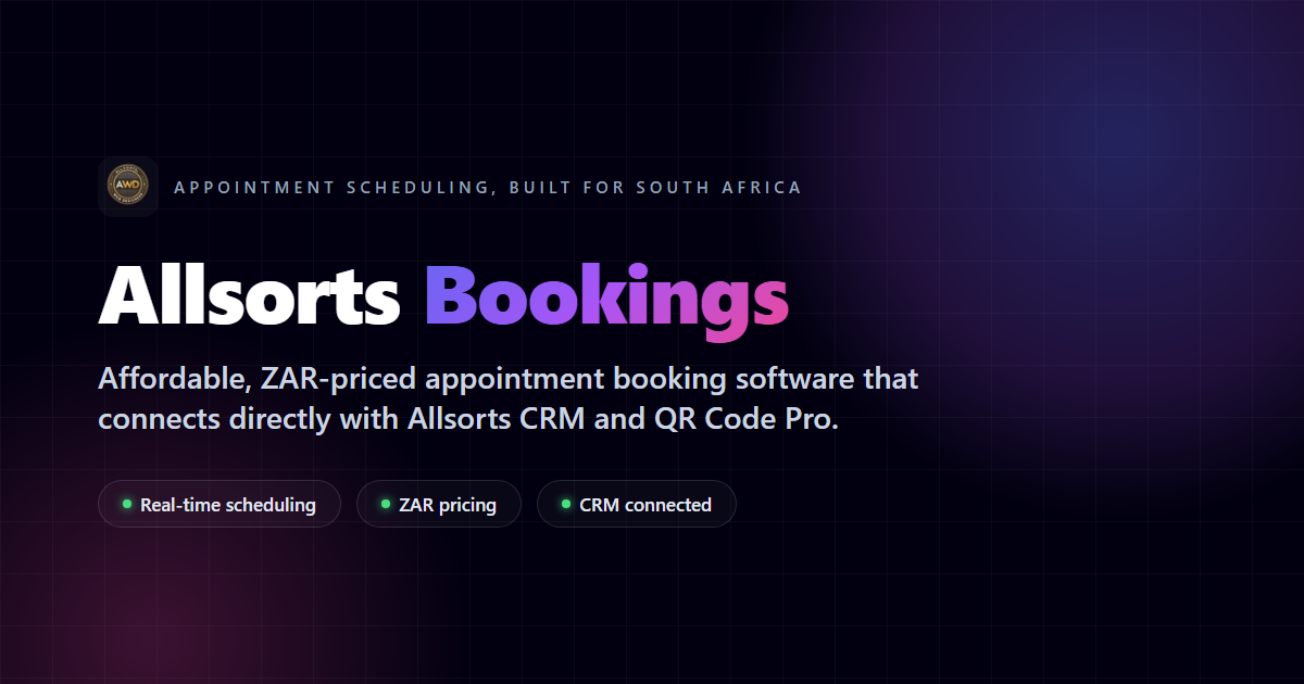 Allsorts Bookings